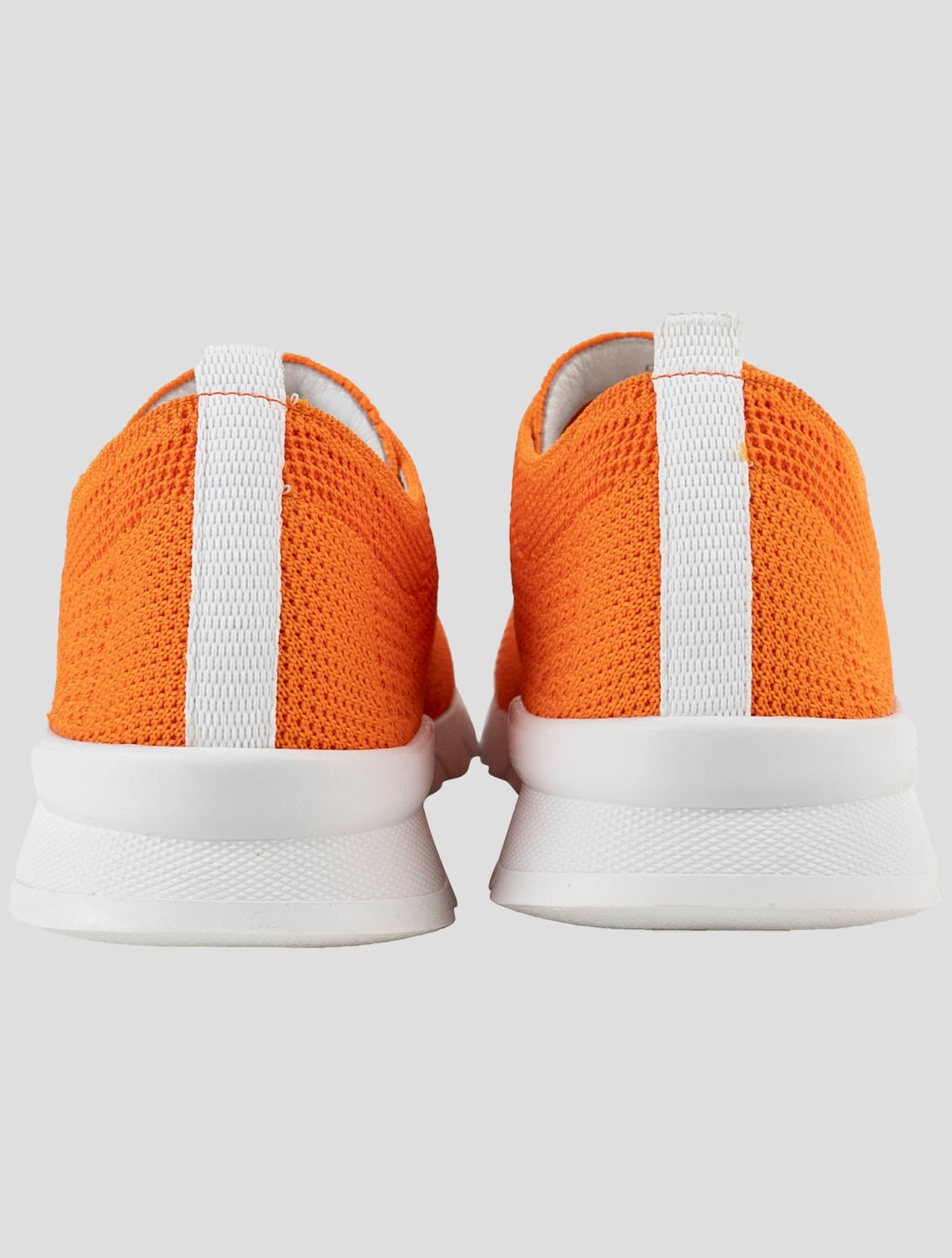 Kiton Orange Cotton Ea Sneakers