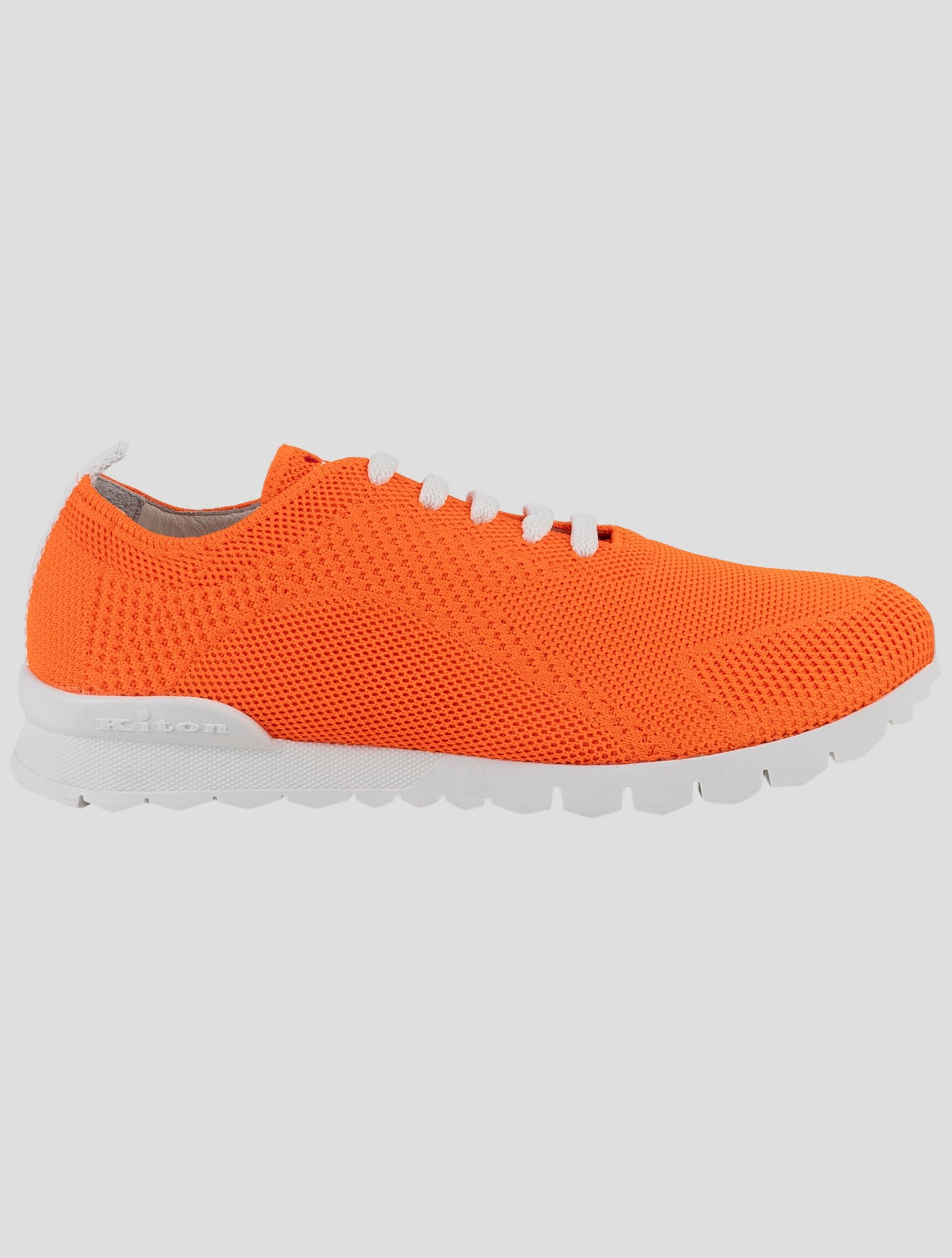 Kiton Orange Cotton Ea Sneakers