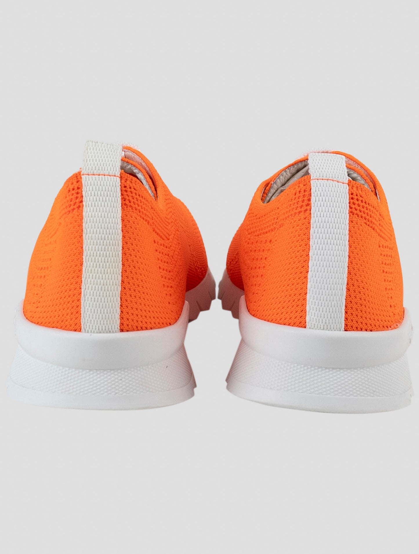 Kiton Orange Cotton Ea Sneakers