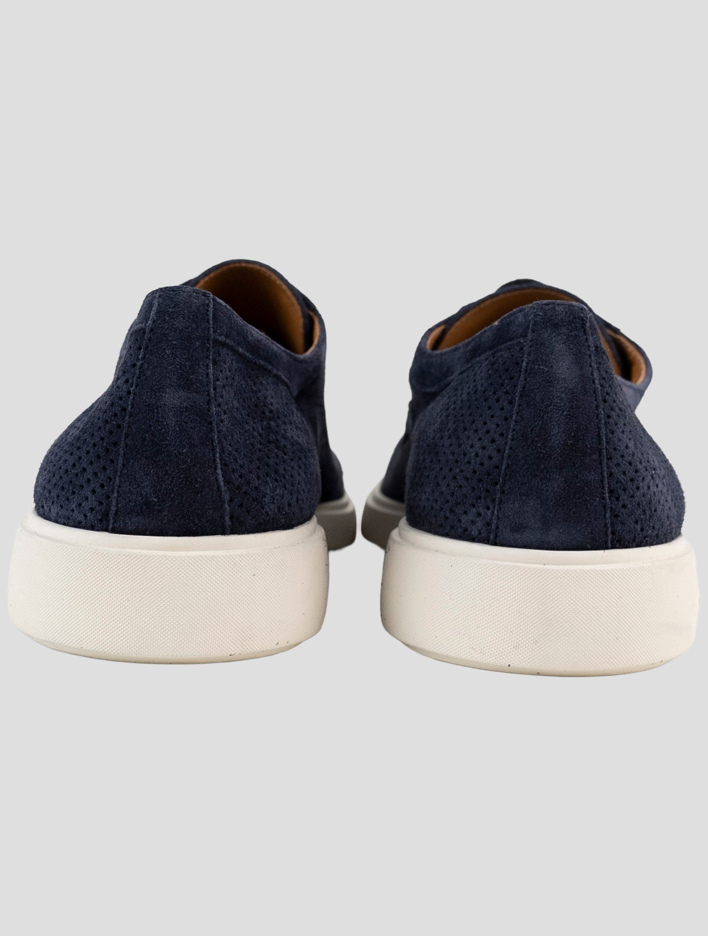 Kiton Blue Leather Suede Sneakers