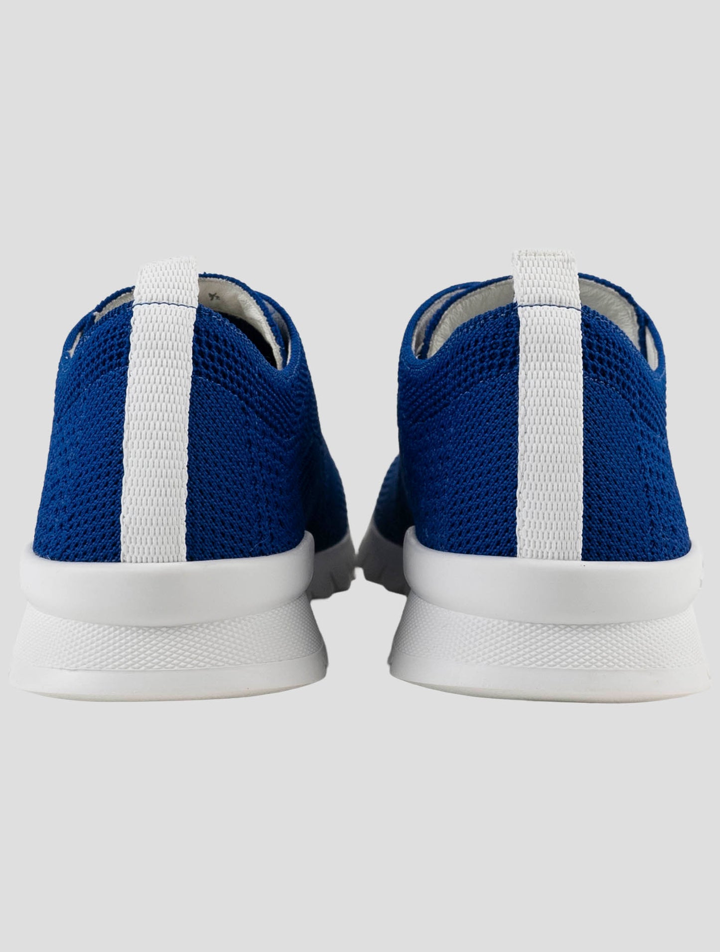Kiton Blue Cotton Ea Sneakers