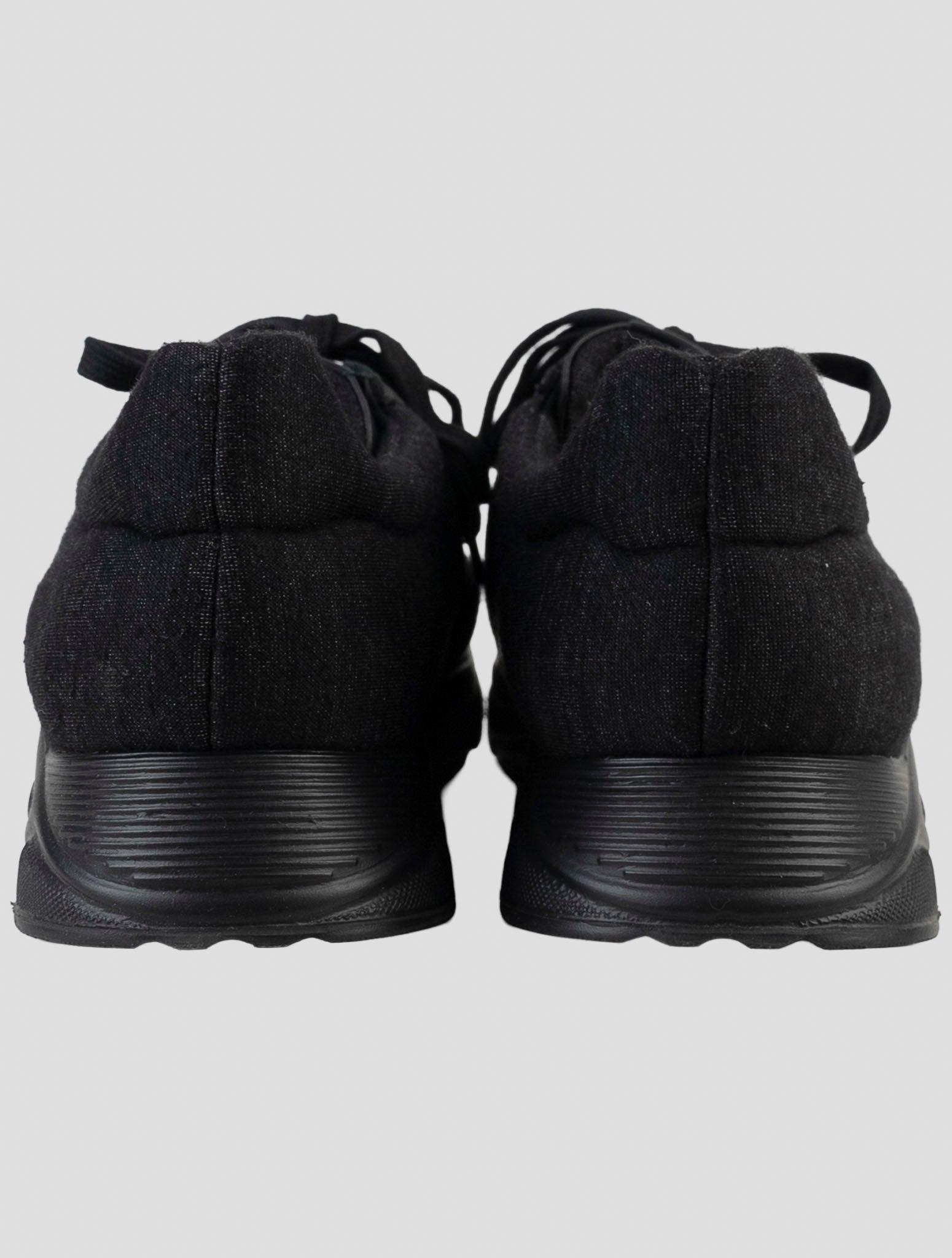 Kiton Black Cashmere Pl Sneakers