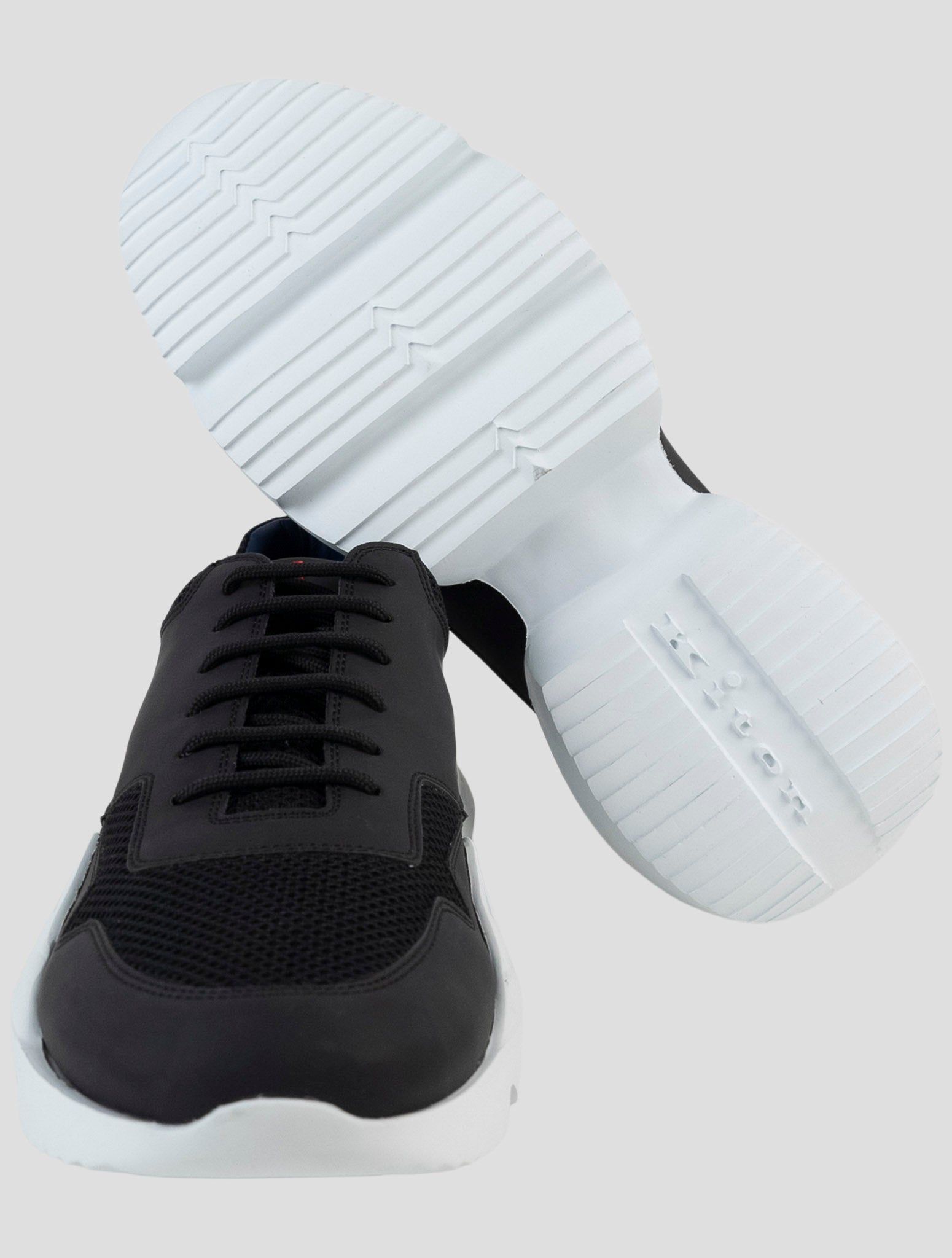 Kiton Black Pl Ea Plus One Sneakers