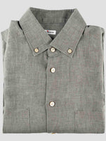 Kiton Gray Linen Shirt