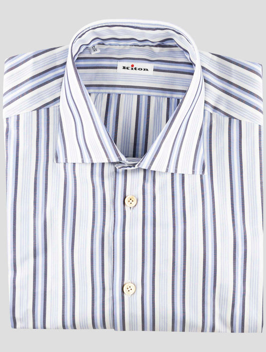 Kiton Multicolor Cotton Shirt