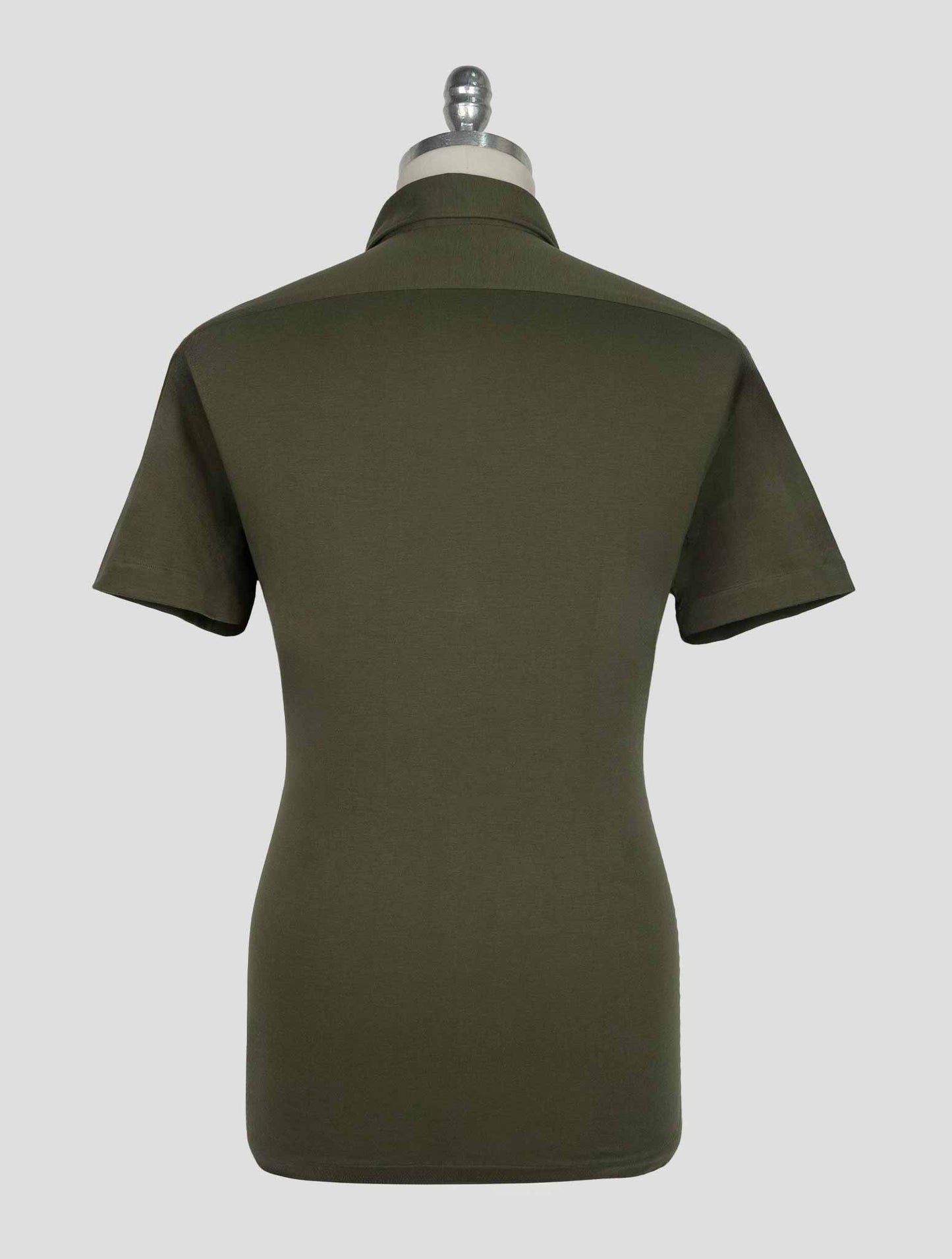 Kiton Green Cotton Polo