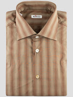 Kiton Brown Cotton Shirt