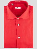 Kiton Red Linen Shirt