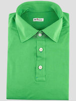 Kiton Green Cotton Polo