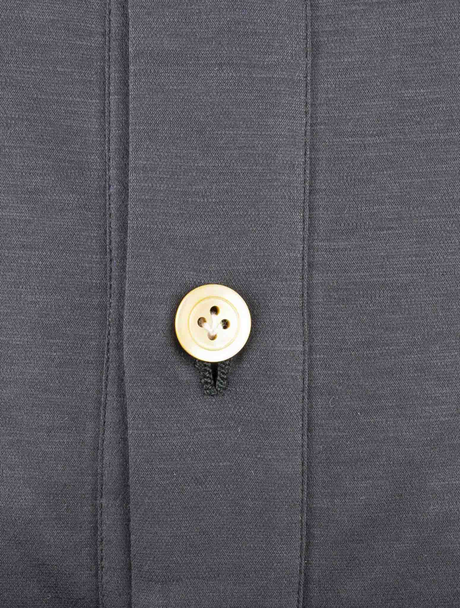 Kiton Gray Cotton Shirt
