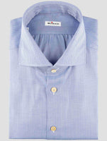 Kiton Blue Cotton Shirt