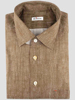 Kiton Brown Cotton Shirt