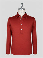 Kiton Orange Cotton Sweater Polo