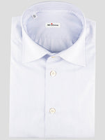 Kiton Blue Cotton Shirt