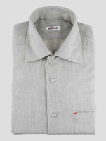Kiton Gray Cotton Shirt