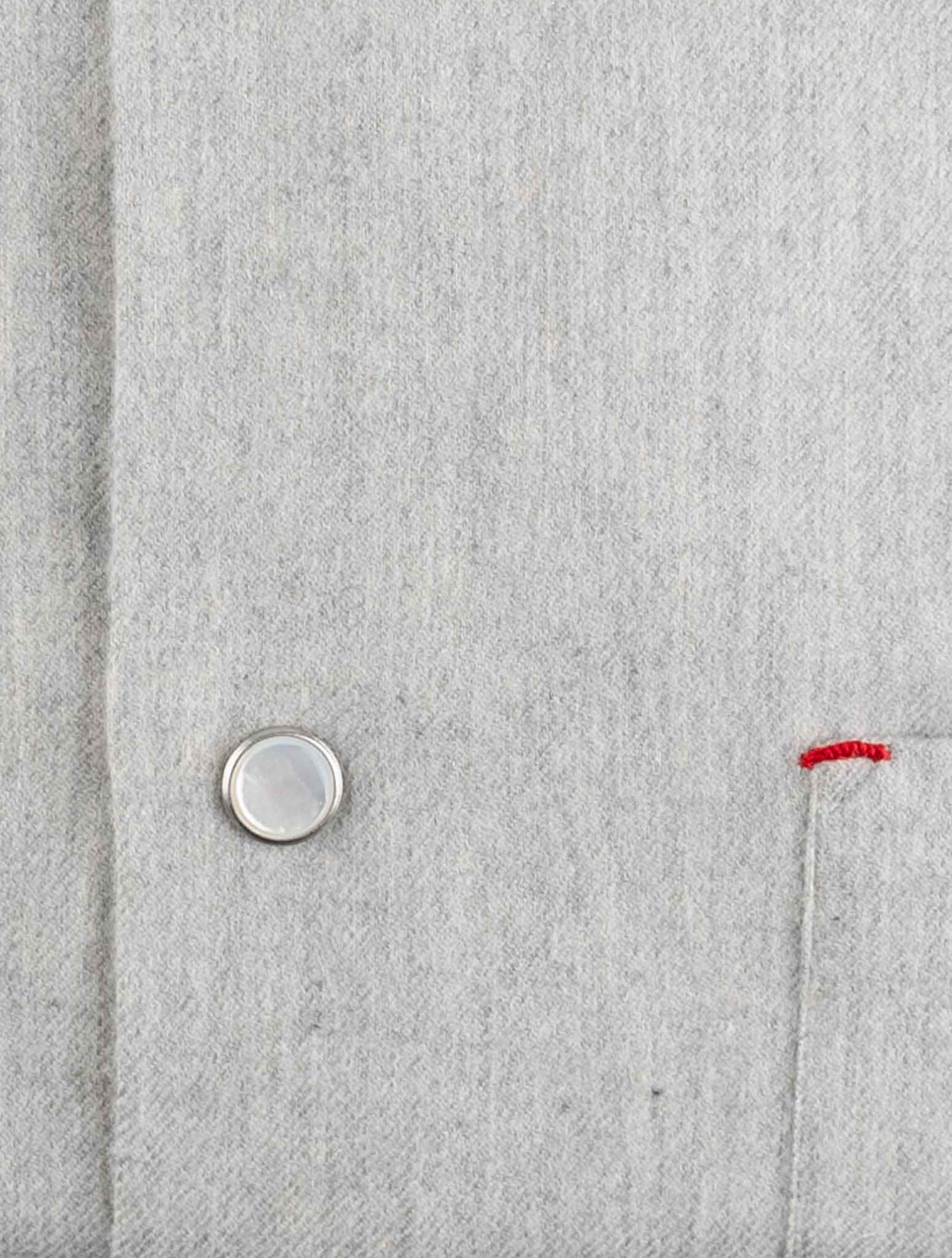 Kiton Gray Cotton Shirt