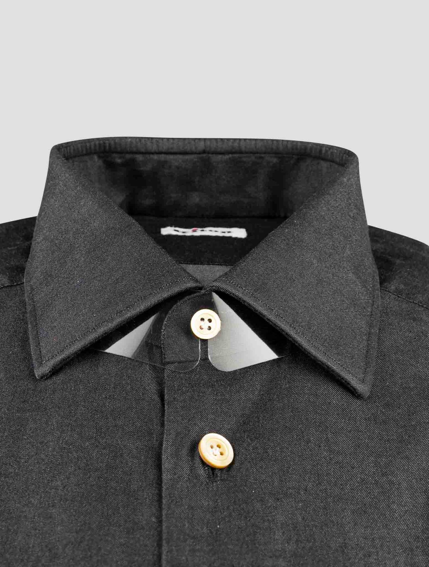Kiton Gray Cotton Shirt