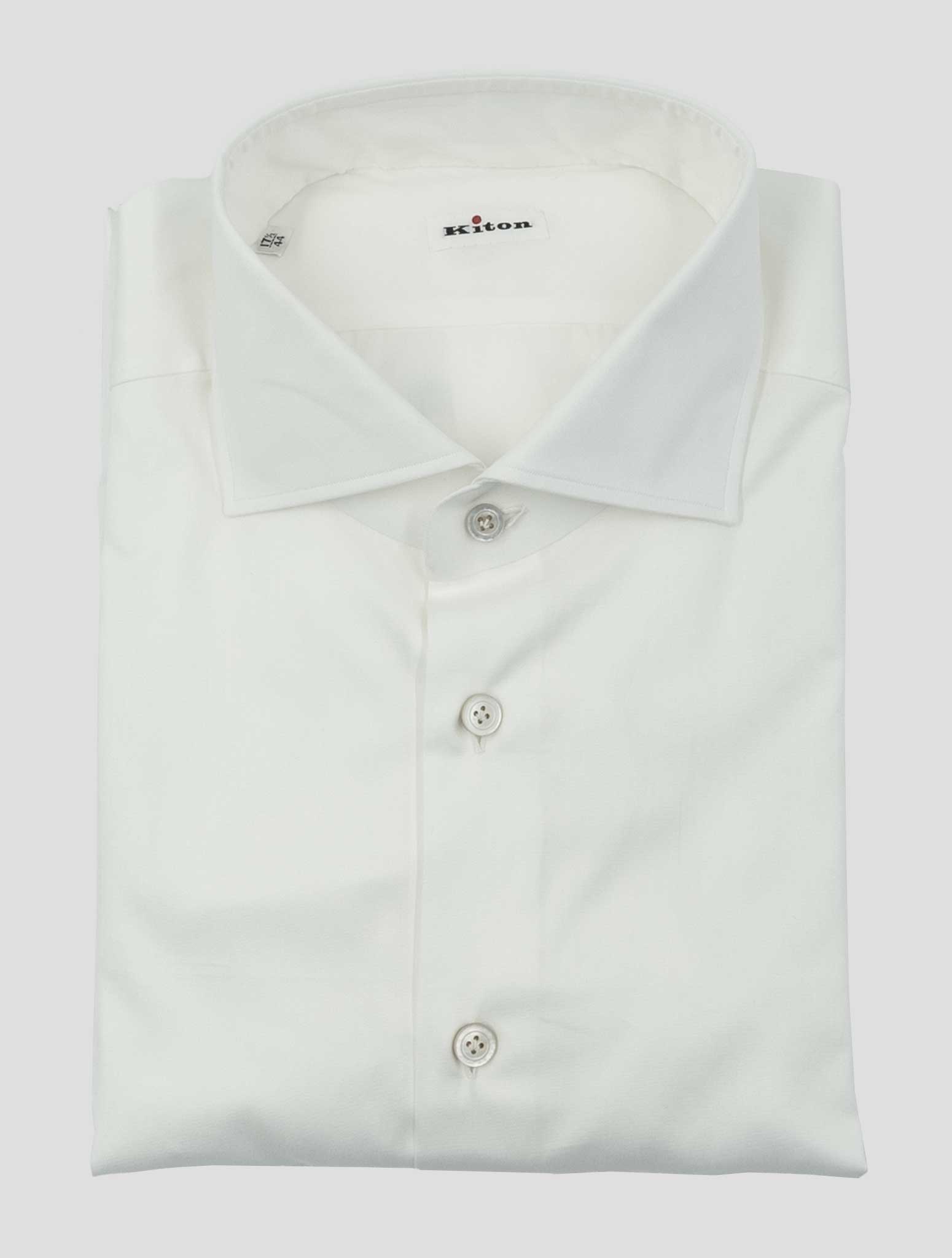 Kiton White Cotton Shirt