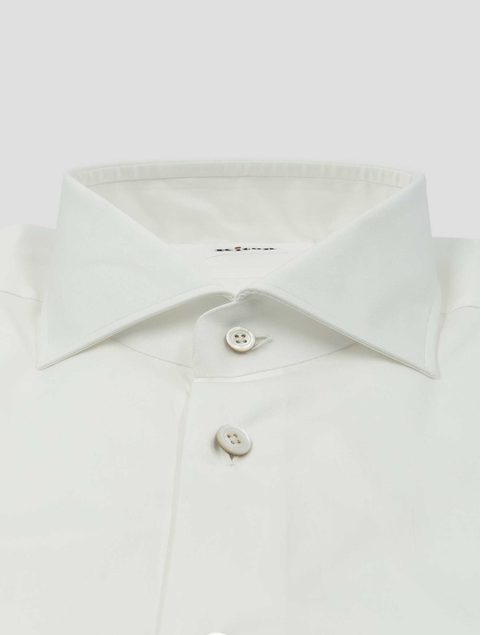 Kiton White Cotton Shirt