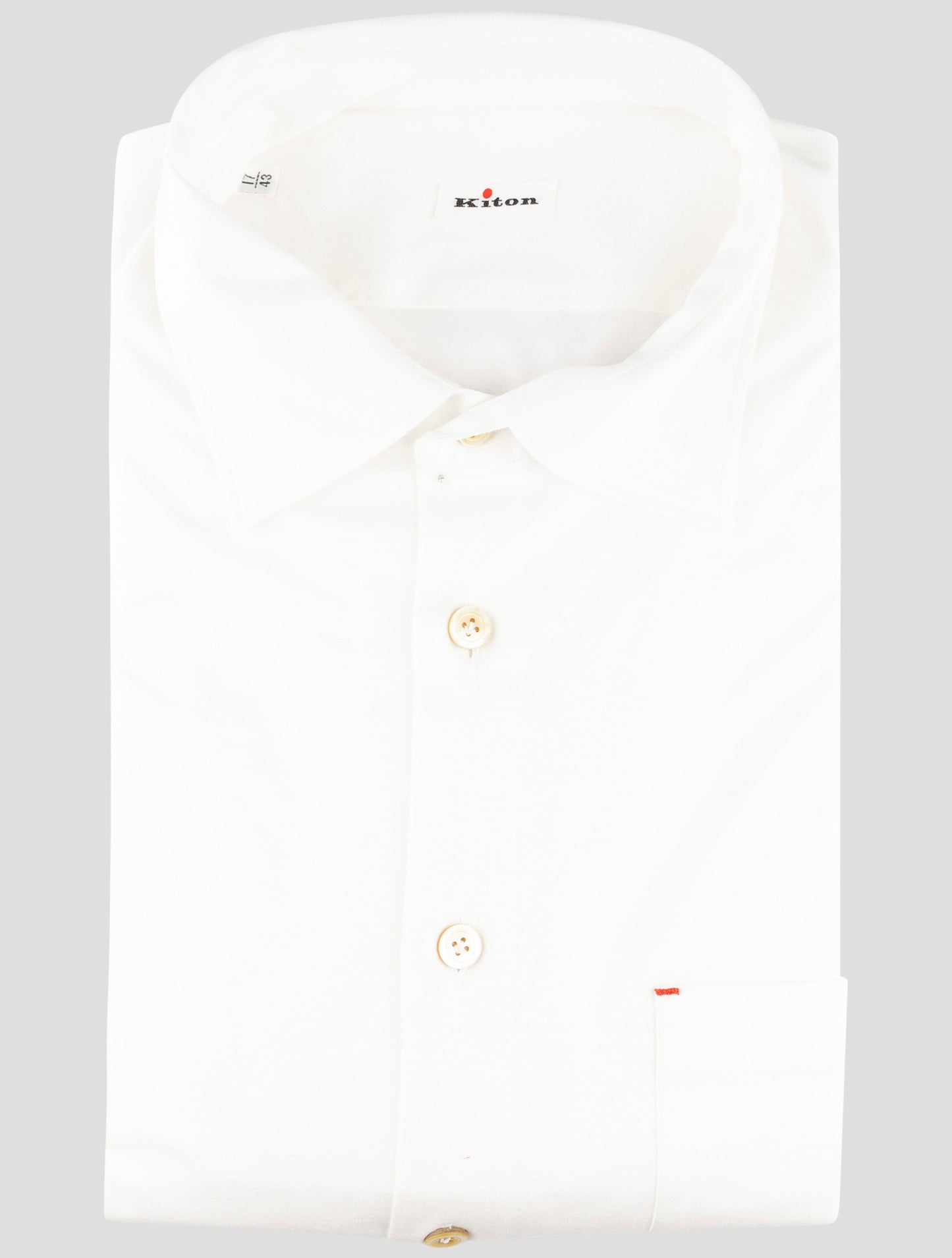 Kiton White Cotton Shirt