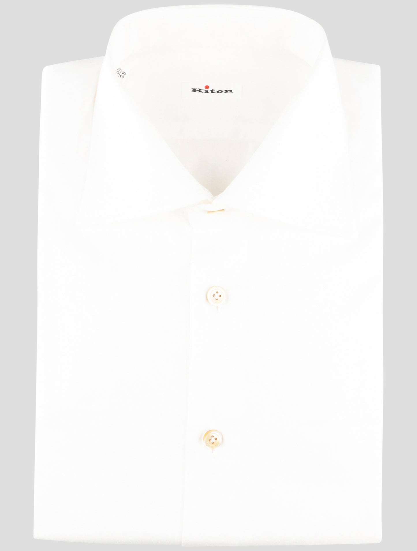 Kiton White Cotton Shirt