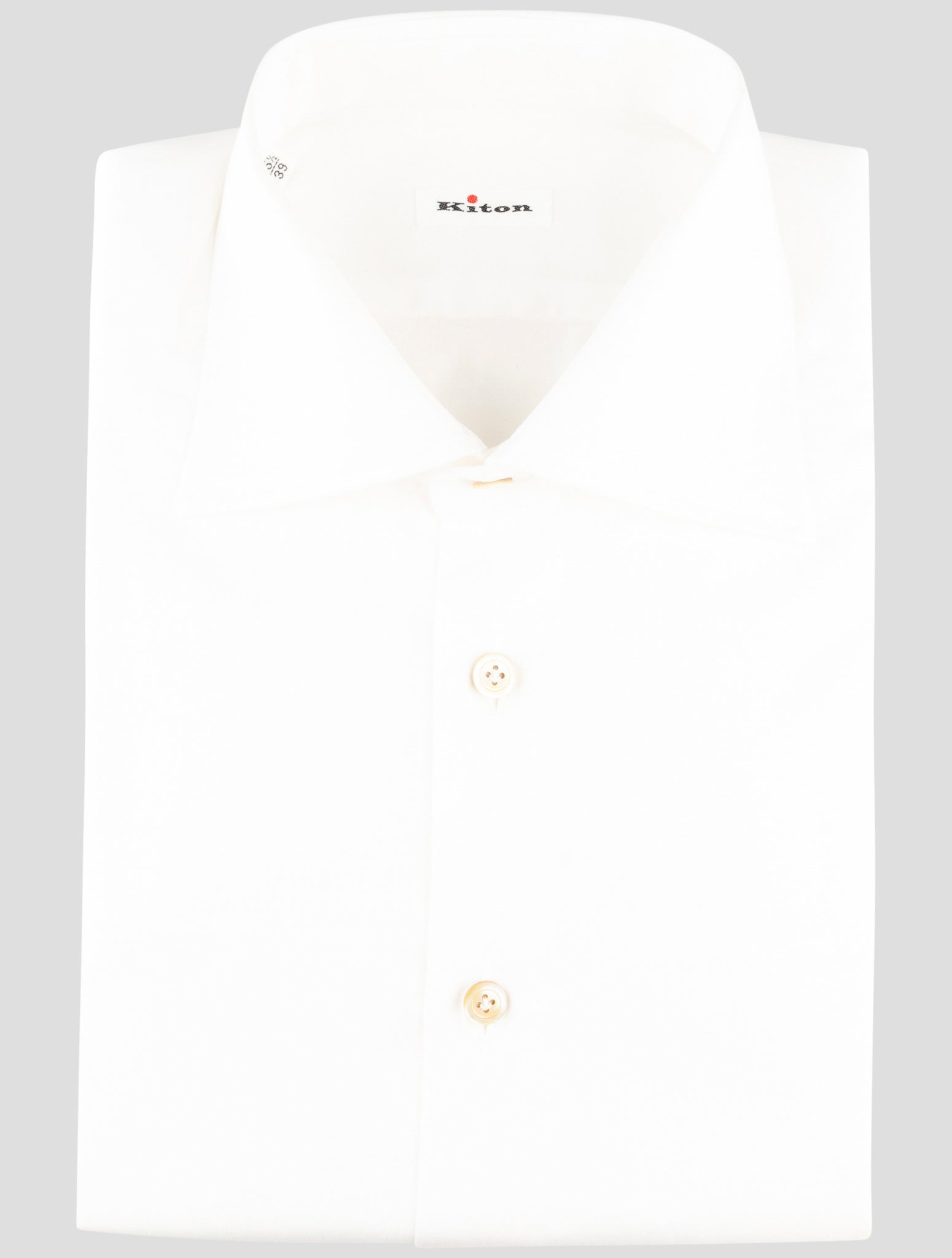 Kiton White Cotton Shirt