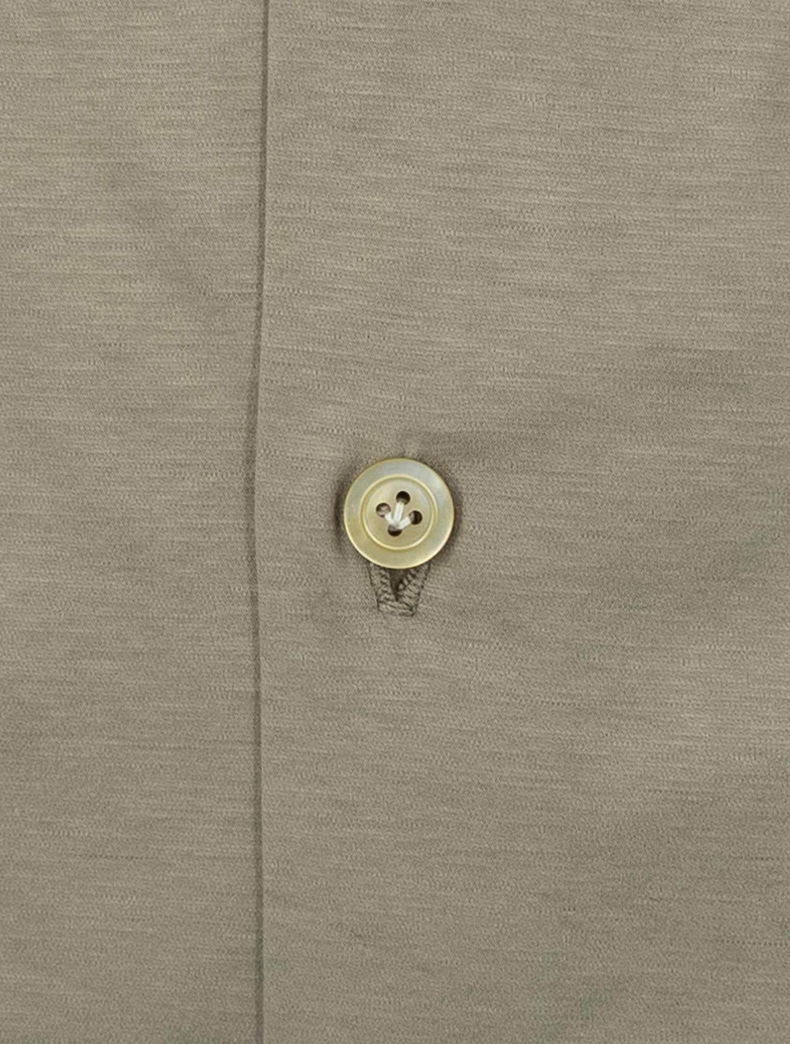 Kiton Brown Cotton Shirt