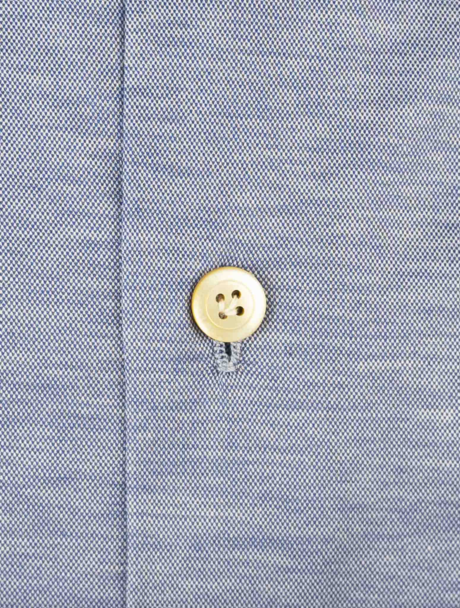 Kiton Blue Cotton Shirt