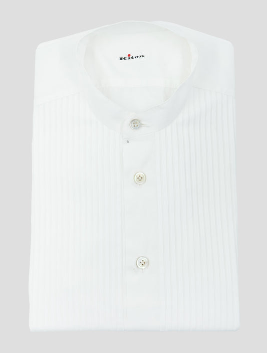 Kiton White Cotton Shirt