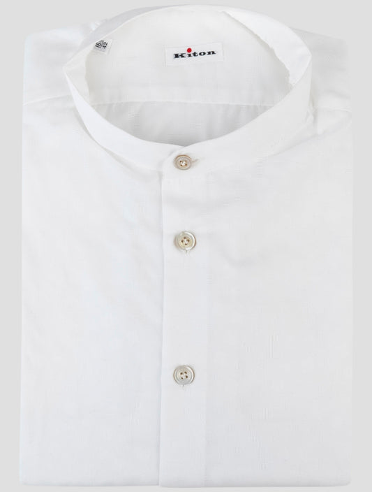 Kiton White Cotton Shirt