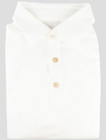Kiton White Cotton Polo