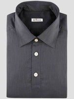 Kiton Gray Cotton Sweater Polo