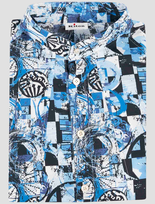 Kiton Multicolor Cotton Shirt