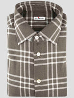 Kiton Brown Cotton Shirt