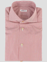 Kiton Red White Cotton Shirt