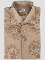 Kiton Brown Cotton Shirt