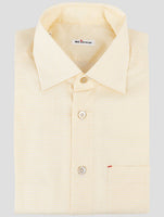 Kiton Yellow White Cotton Shirt