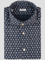 Kiton Blue Linen Shirt
