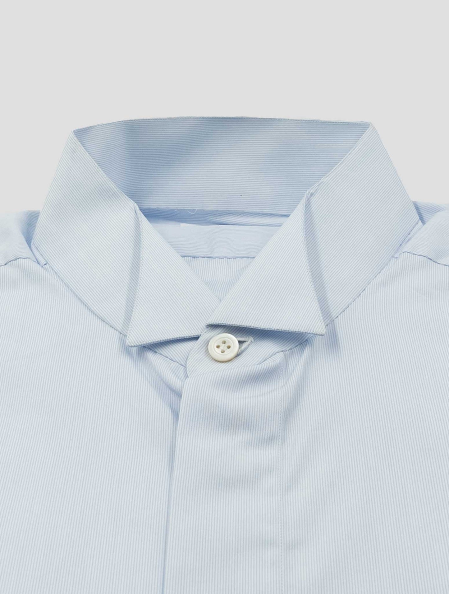 Kiton Light Blue Cotton Shirt