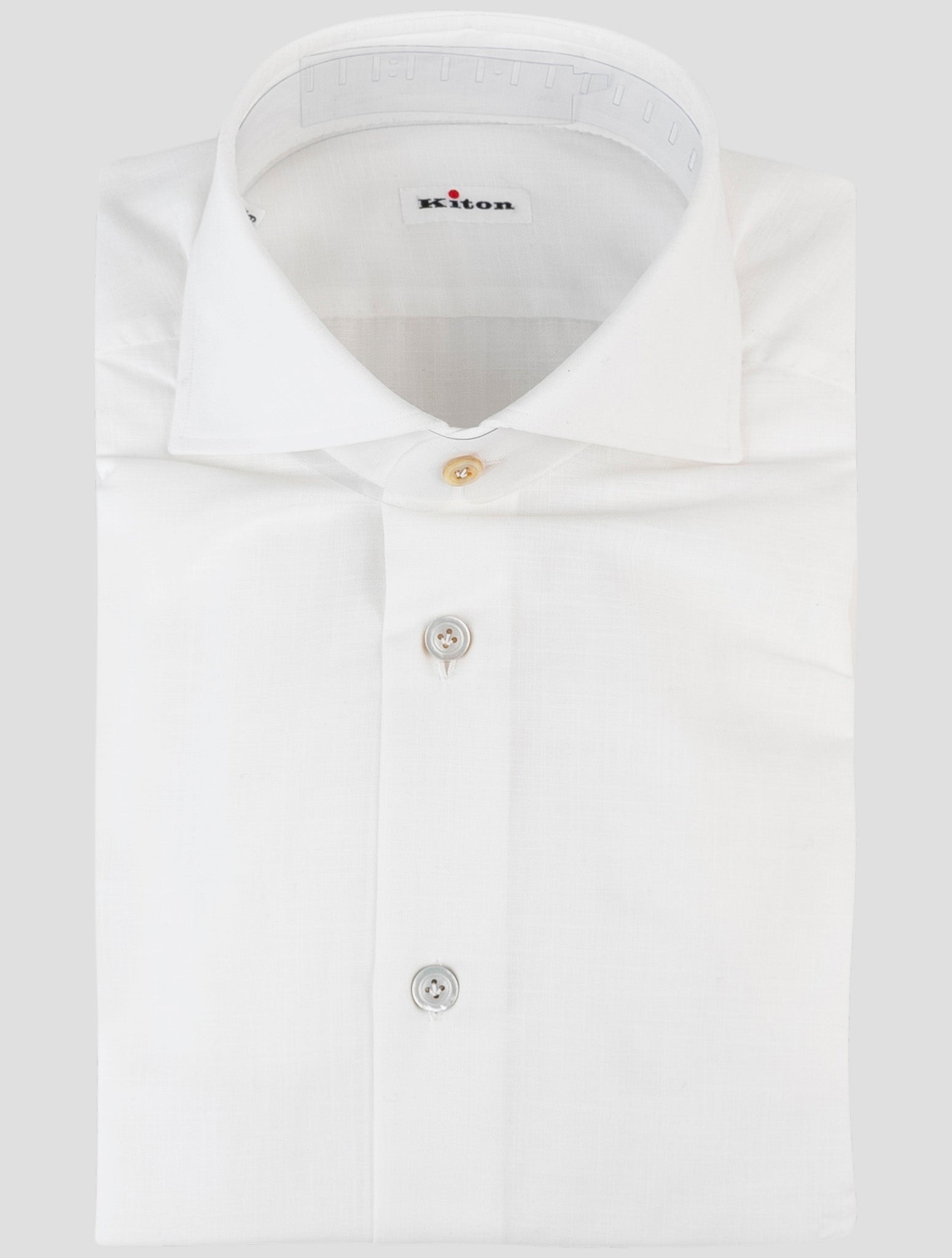 Kiton White Cotton Shirt
