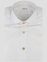 Kiton White Cotton Shirt