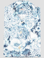 Kiton Blue Linen Shirt