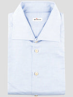 Kiton Light Blue Linen Cotton Shirt