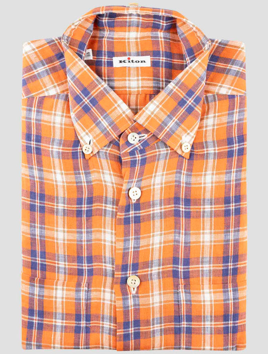 Kiton Multicolor Linen Shirt