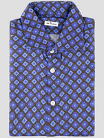 Kiton Blue Viscose Wool Shirt
