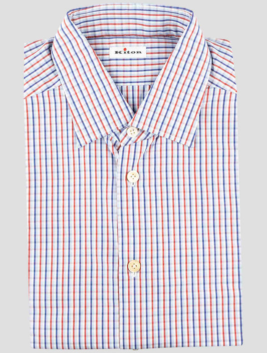 Kiton Multicolor Cotton Shirt