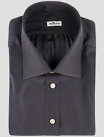 Kiton Gray Silk Shirt