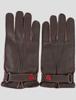 Kiton Brown Leather Gloves