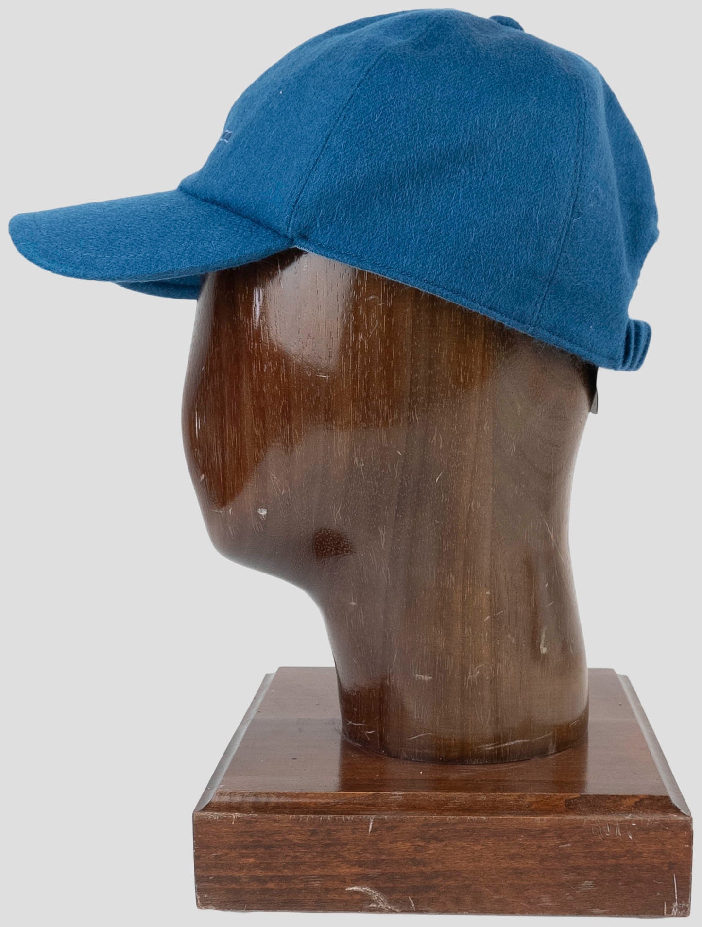 Kiton Blue Cashmere Baseball Cap