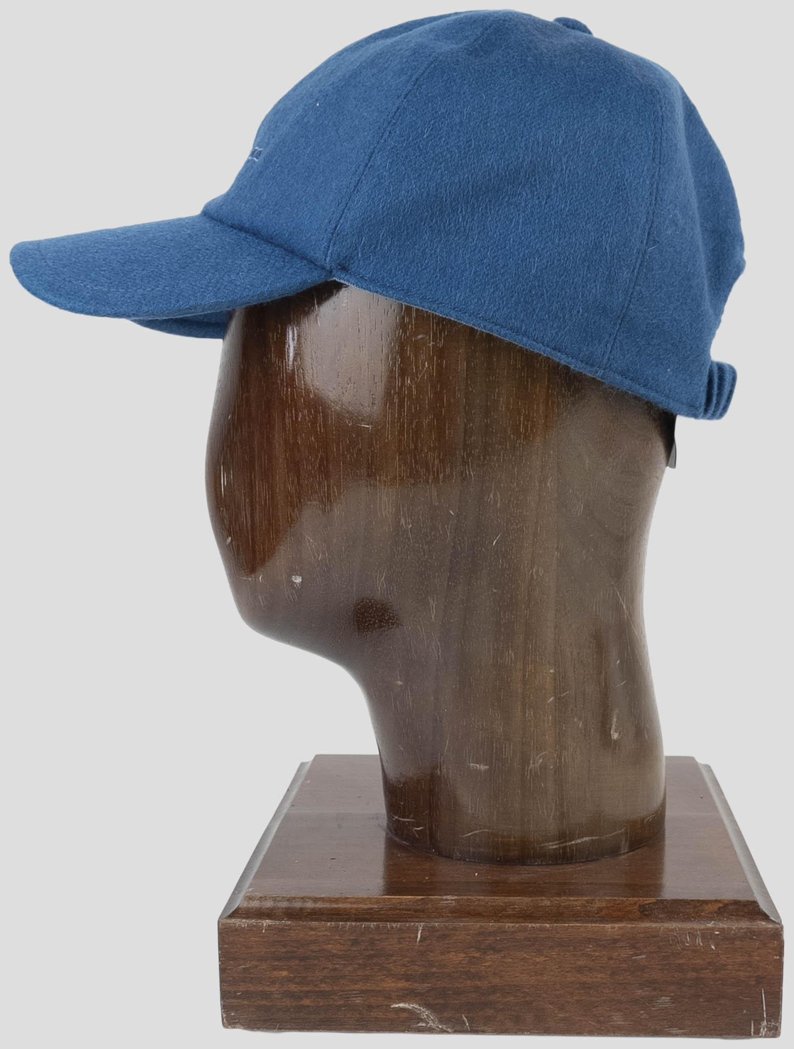 Kiton Blue Cashmere Baseball Cap